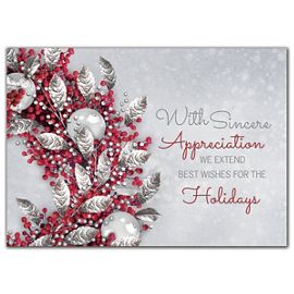 HP02302-Lustrous Appreciation Holiday CardsHP02302