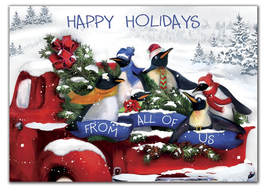 Product image for Penguin Posse Holiday Cards - Item# HP02313