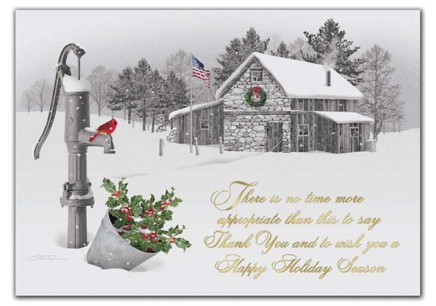 Product image for Serene Thanks Holiday Cards - Item# HP03388