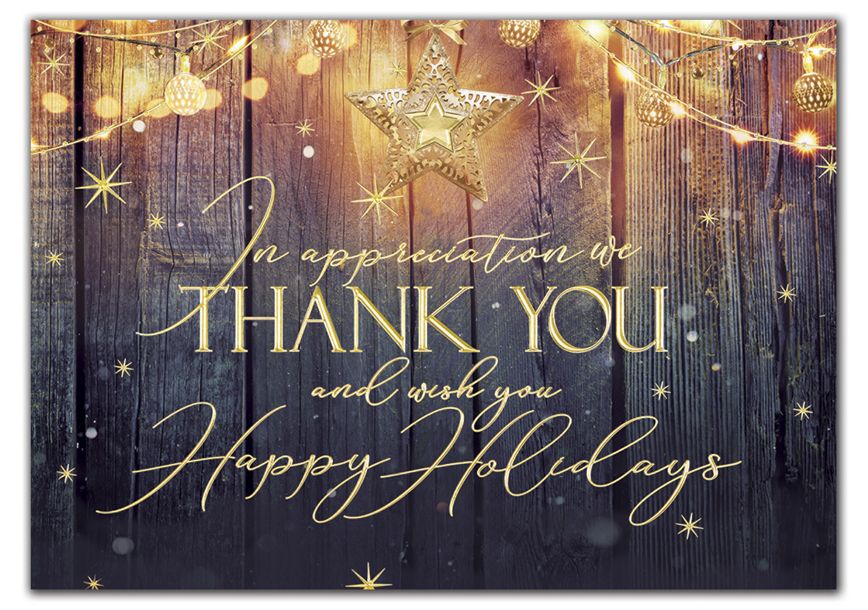 Product image for Rustic Glow Holiday Cards - Item# HP04313