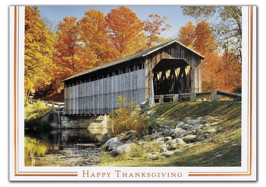 Product image for Crisp, Fall Days Thanksgiving Cards - Item# HP05361