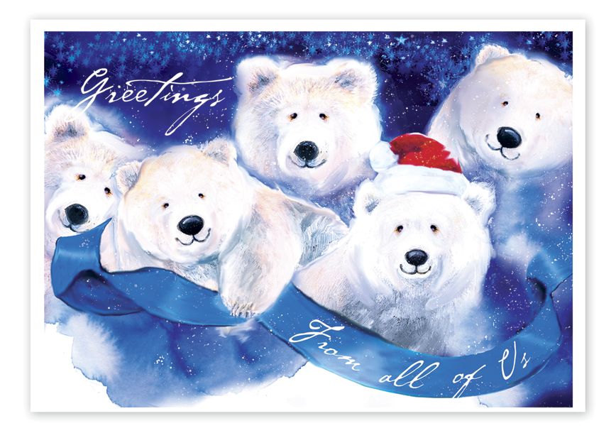 Product image for Jolly Bears Holiday Cards - Item# HP08307