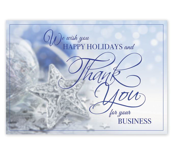 Order Thank You for Business Business Holiday Cards & Christmas Cards