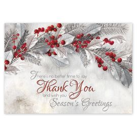 HP08321-Sterling Thanks Holiday CardsHP08321