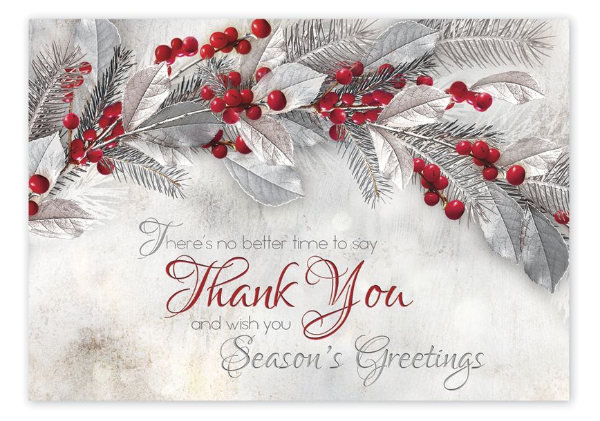 Product image for Sterling Thanks Holiday Cards - Item# HP08321