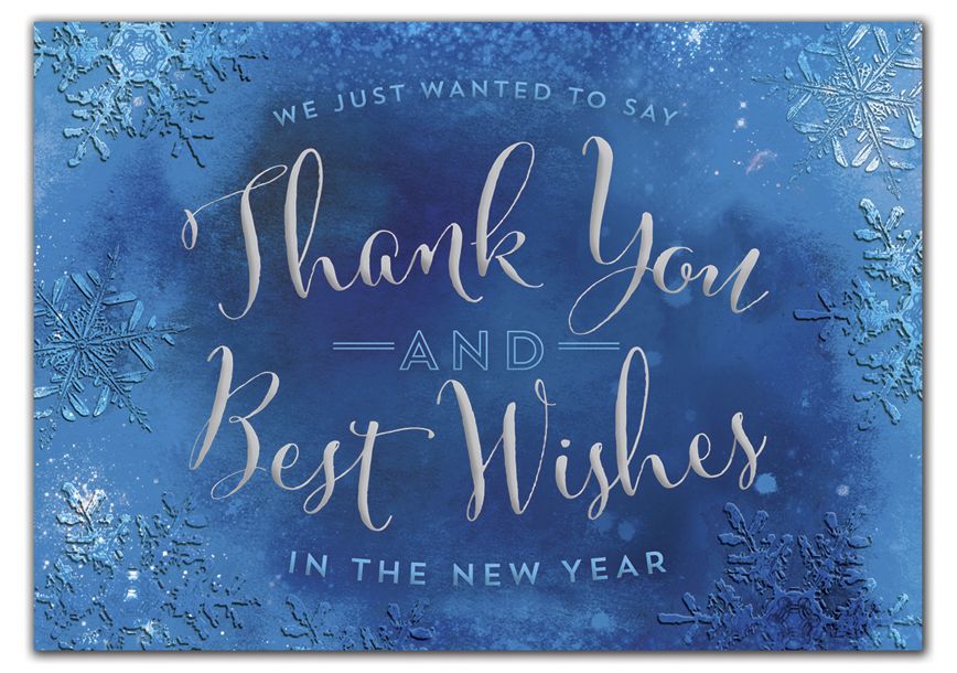 Product image for Cool Cobalt Holiday Cards - Item# HP09307