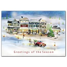 HP09314-Vintage Village Holiday CardsHP09314