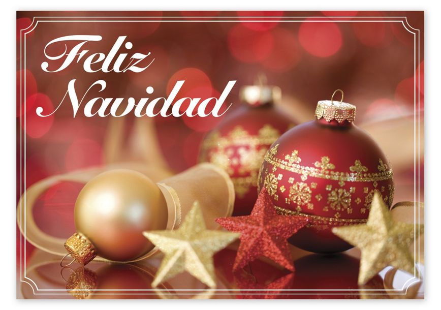 Product image for Tarjeta de navidad en español "Navidad Reluciente" - Item# HP13335