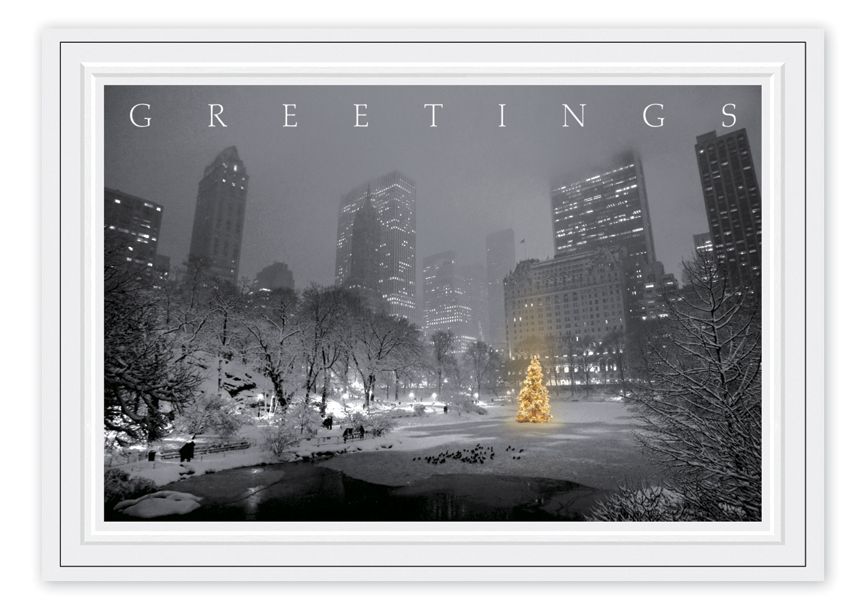 Product image for City Park Glow Christmas Cards - Item# HP14306