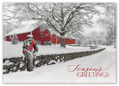 Rustic Ranch Holiday Cards | Deluxe