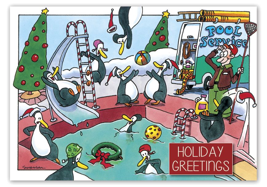 Product image for Pool Party Holiday Cards - Item# HP16321