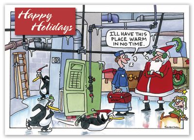 Warm in No Time Holiday Cards  Deluxe