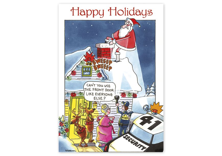 Product image for Call Security Holiday Cards - Item# HP16327