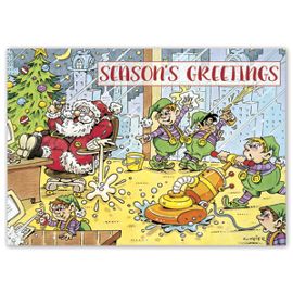 HP16328-Clean Up Crew Holiday CardsHP16328