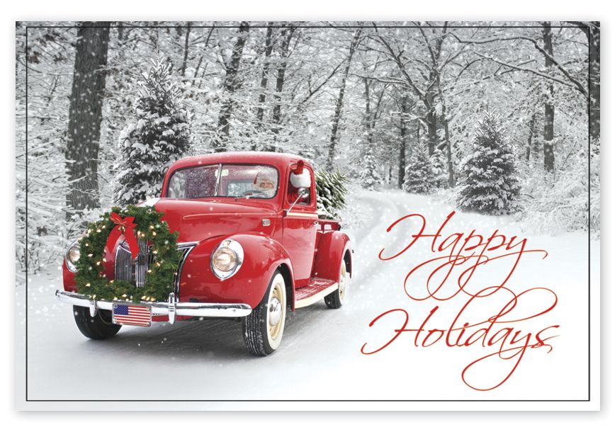 Product image for Santa\'s Ride Holiday Postcards - Item# HPC5202
