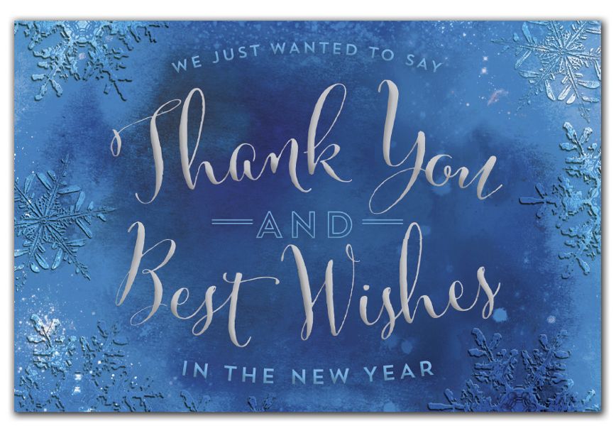 Product image for Cool Cobalt Holiday Postcards - Item# HPC9207
