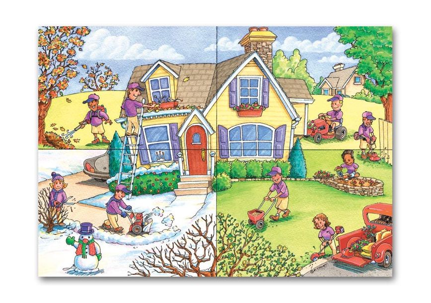 Product image for Seasonal Services Landscaping Holiday Cards - Item# HS09056