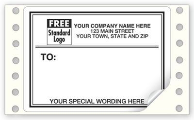 white mailing labels