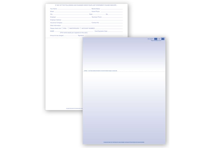 Product image for Statements, Laser, Credit Card - Item# LCS101M