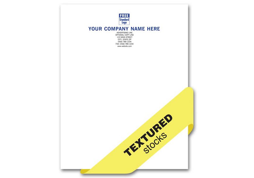 Product image for Preferred Letterhead, 1 or 2 ink colors, textured stocks - Item# LH600