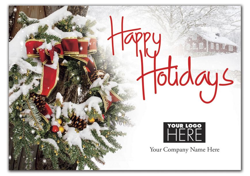 Product image for Snowy Delight Holiday Logo Cards - Item# MT02311