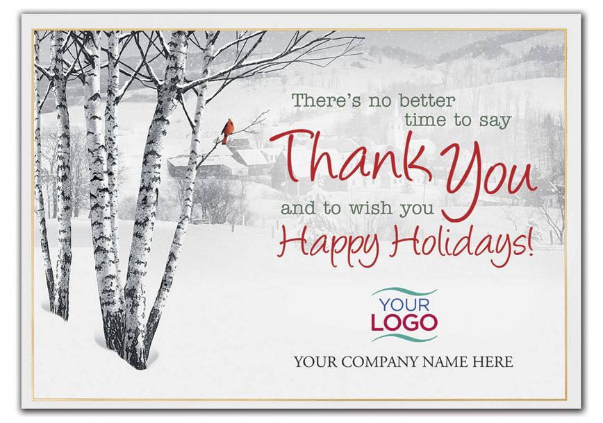 Product image for Perfect View Holiday Logo Cards - Item# MT02440