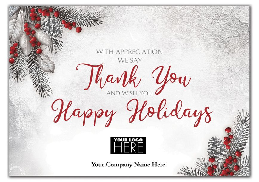 Product image for With Gratitude Holiday Logo Cards - Item# MT09006