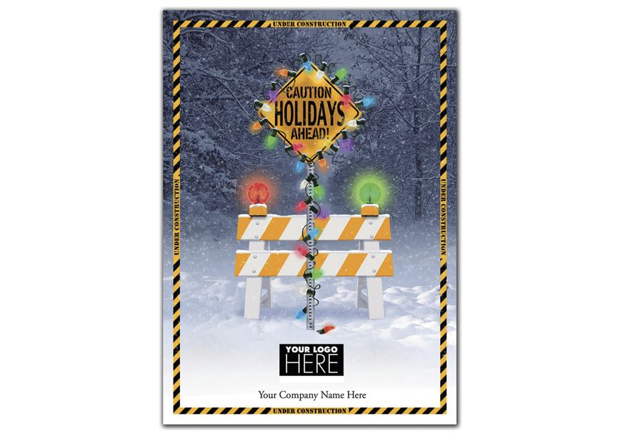 Product image for Holiday Zone Contractor & Builder Christmas Logo Cards - Item# MT14007