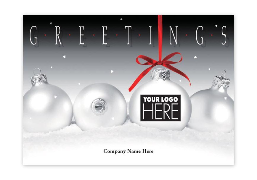 Product image for Frosty Display Holiday Logo Cards - Item# MT14018