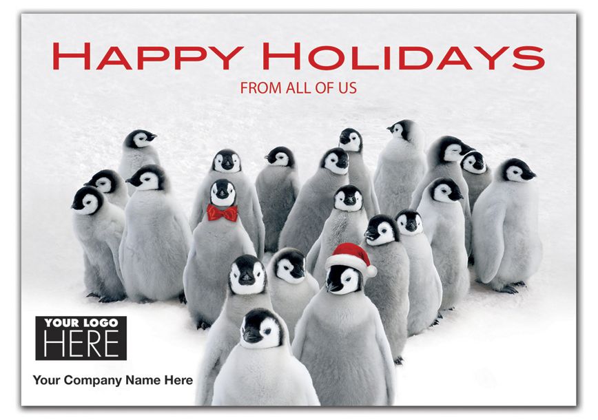 Product image for Penguin Parade Holiday Logo Cards - Item# MT15019