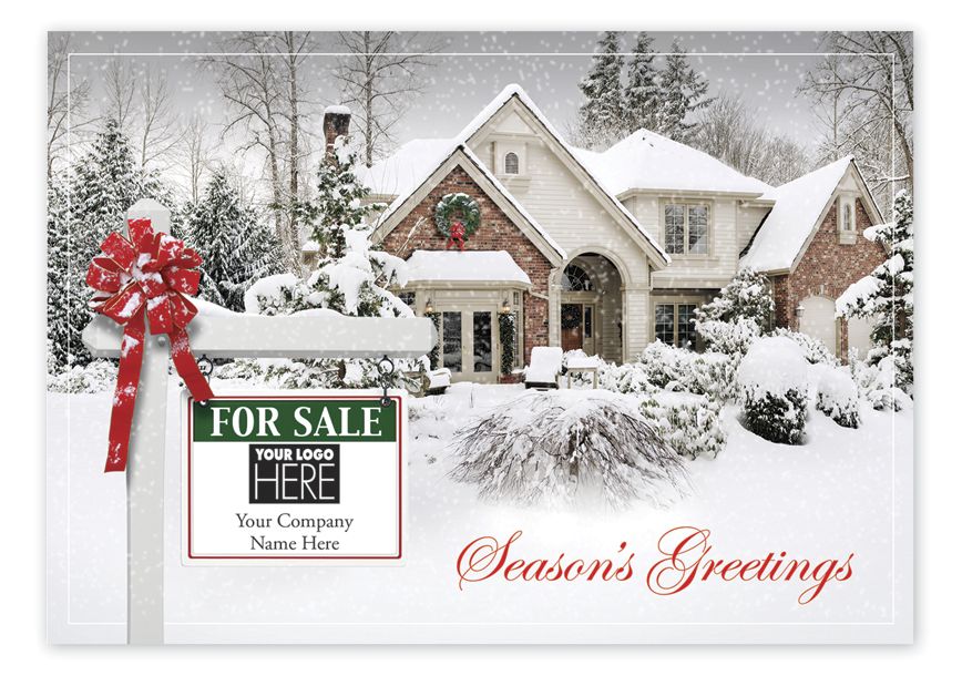 Product image for New Joy Real Estate Holiday Logo Cards - Item# MT15029