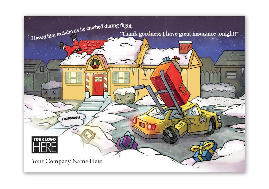 Product image for Holiday Coverage Insurance Holiday Logo Cards - Item# MT15037