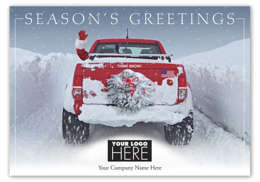 Product image for Snow Driven Holiday Logo Cards - Item# MT16004