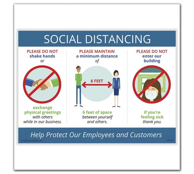 Social Distancing Safety Poster
