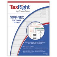 1099 NEC 4-Part Software Kit with Envelopes - 25 Employees