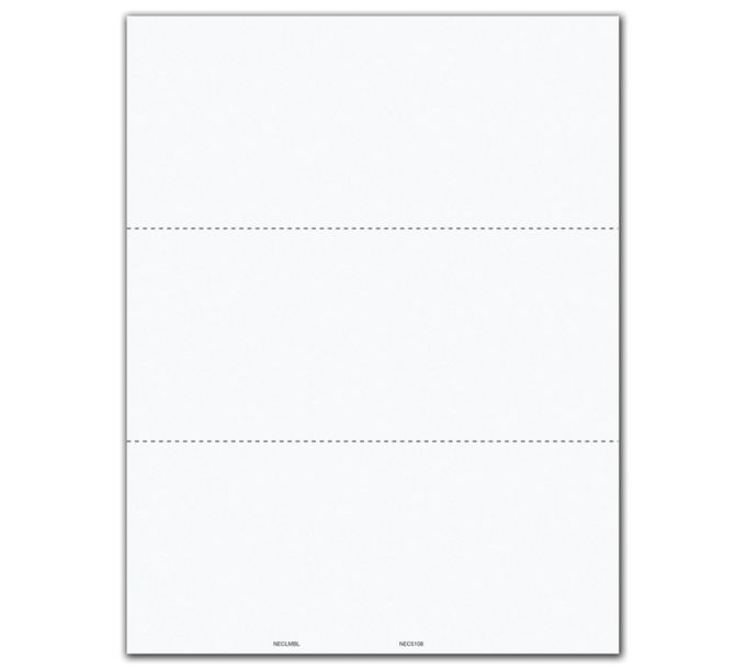 Bulk 2021 1099-NEC 2up Blank Copy Backer Cut Sheet | Deluxe.com