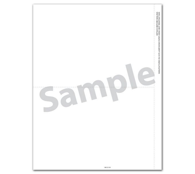 Bulk 1099-NEC 3Up Blank with Copy B and Paystub