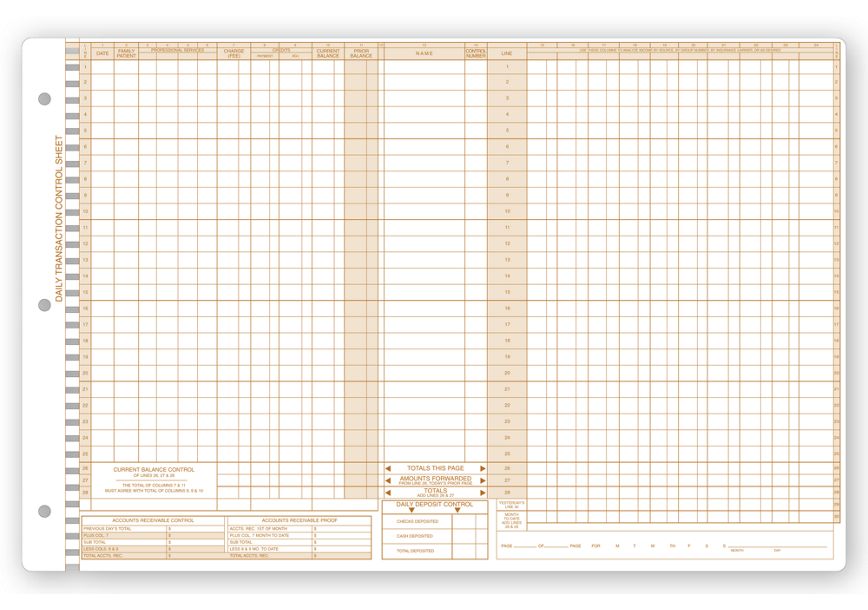 Product image for Daily Control Sheets, Pegmaster, Payment - Item# P607