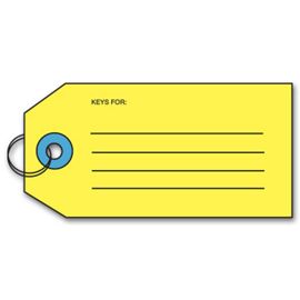 R163-Key Tag w/Key RingR163