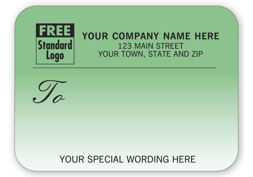 Product image for Mailing Labels, Roll, Teal Gradient - Item# R1701