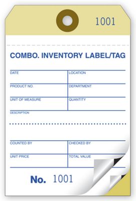 Inventory Tags - Medium Sized Inventory Tags - R580 by Deluxe | Deluxe.com