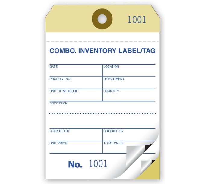 Inventory Tags Medium Sized Inventory Tags R580 by Deluxe