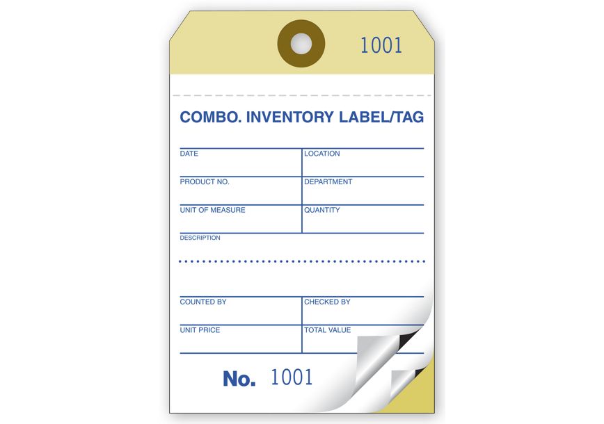 Product image for Medium Sized Inventory Tags - Item# R580