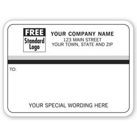 R70-Mailing Labels, Rolls, White with Black/Gray StripesR70