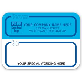 R71-Mailing Labels, Rolls, Blue & White w/ Blue BordersR71