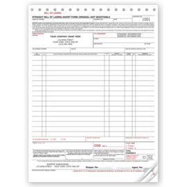 R8600-Large Format Carbonless Bills of LadingR8600