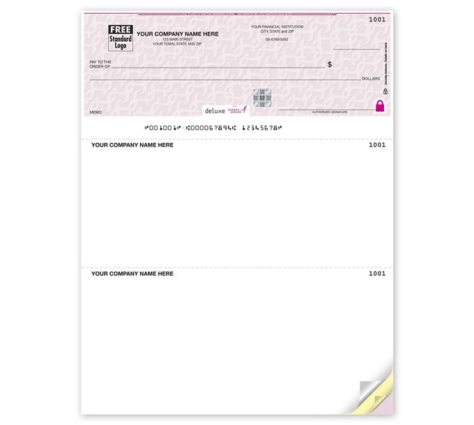 High Security Susan G. Komen Laser Top Check (SKLT103) \ Deluxe ...