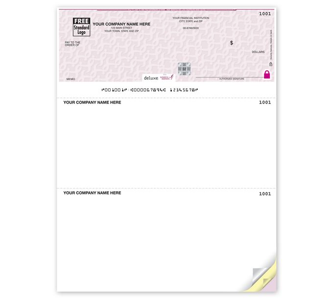 High Security Susan G. Komen Laser Top Check (SKLT104) \ Deluxe ...