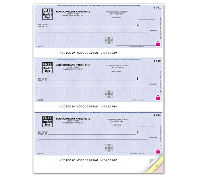 High Security 3 on Pg Laser Checks, Lined - Work with MYOB & more