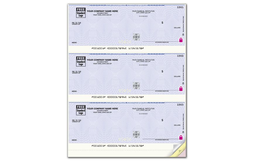 Product image for High Security 3/Pg Laser Checks, Work w/QuickBooks & more - Item# SSLA105
